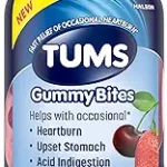 TUMS Gummy Bites Dietary Supplement for Occasional Heartburn Relief